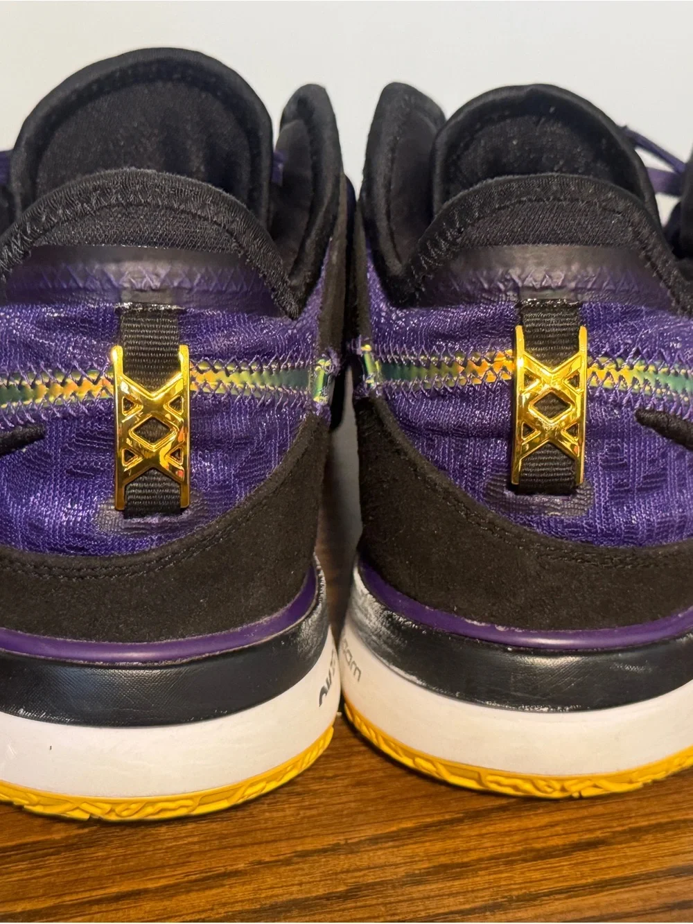 Nike Mens Purple and Yellow Basketball Sneakers Nike Zoom LeBron NXXT Gen